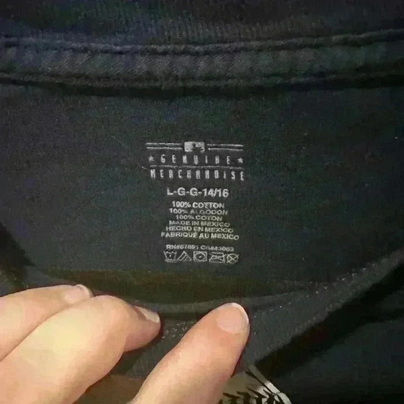 Kids MLB Blue Red Sox Short Sleeve T-shirt Large - Picture 3 of 4